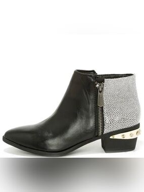 Circus by Sam Edelman Black and White Studded Heel Ankle
Boots